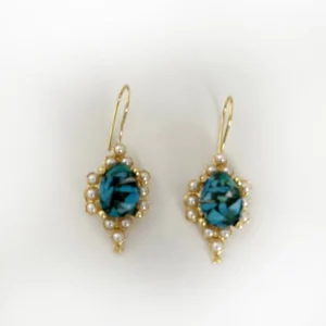 Alternative view of Prenses Küpe Turkuaz