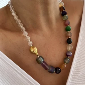 Mix Doğal Taş Tasarım Kolye