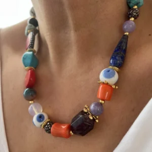 Nehir Doğal Taş Kolye