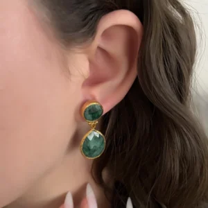 Ateş Zümrüt Küpe