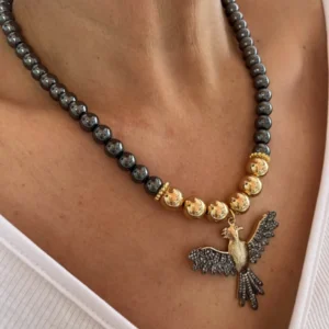 Anka Doğal Taş Kolye