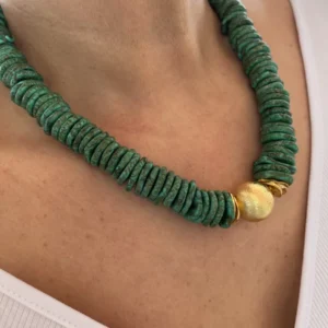 Mai Yeşil Howlite Kolye